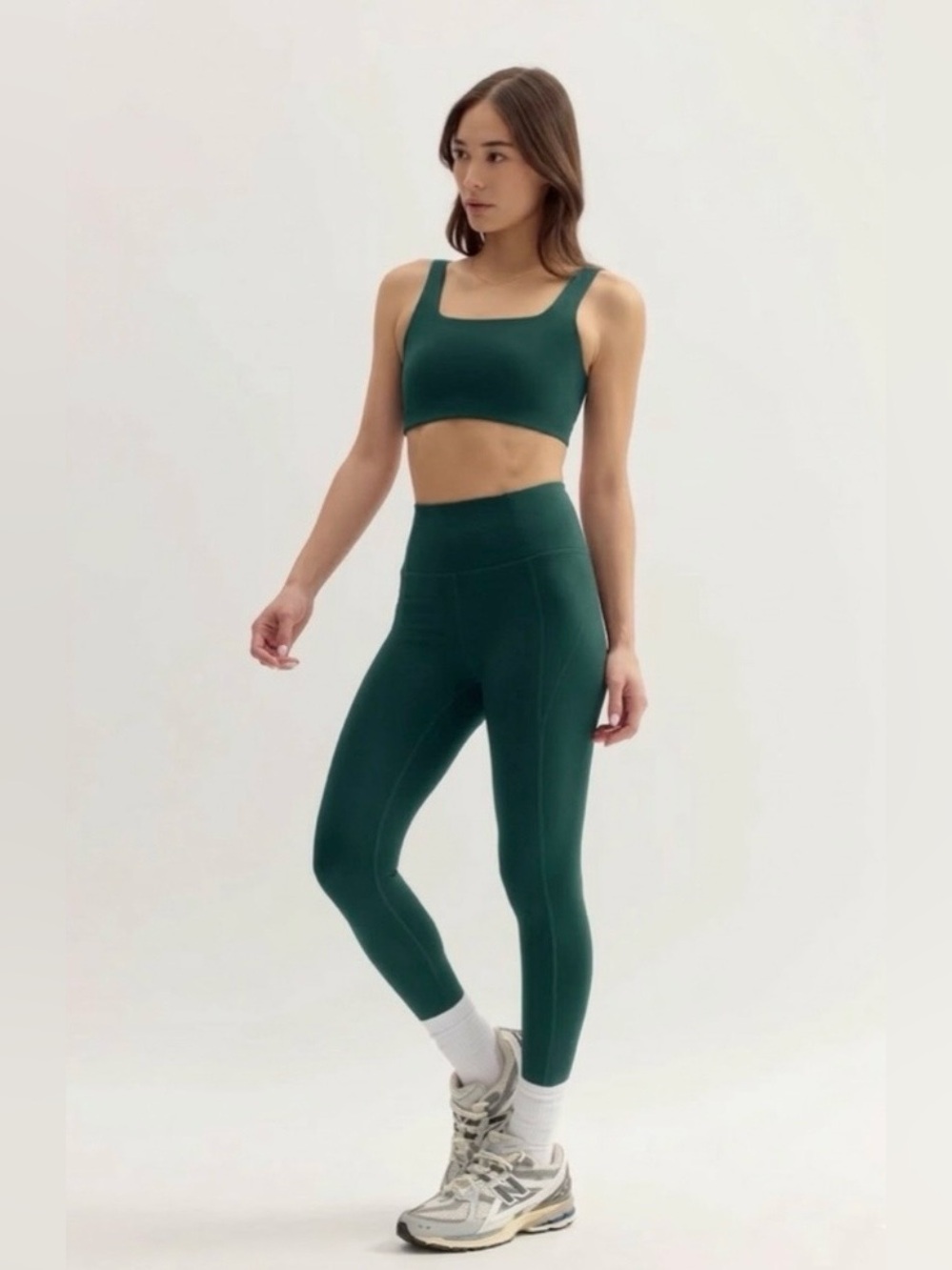 Girlfriend Collective Compressive High-Rise Legging 28” | Moss Green